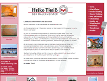 Tablet Screenshot of malerbetrieb-theiss.de
